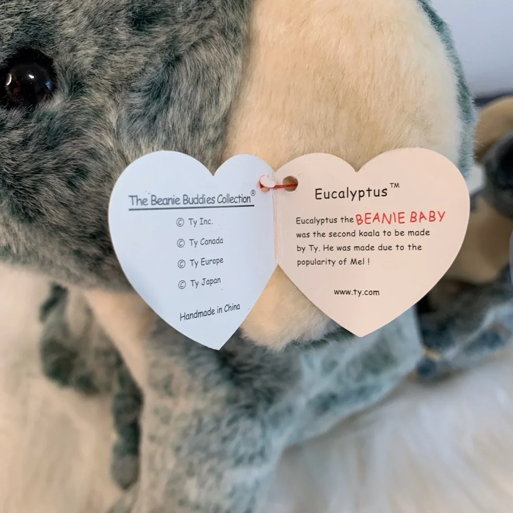 Ty (30) Koala Plush Pair in Green and Cream “Eucalyptus” - Picture 13 of 16